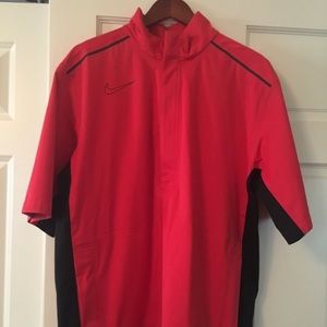 Mens Nikegolf Nike Storm Fit Short Sleeve 1/2 Zip